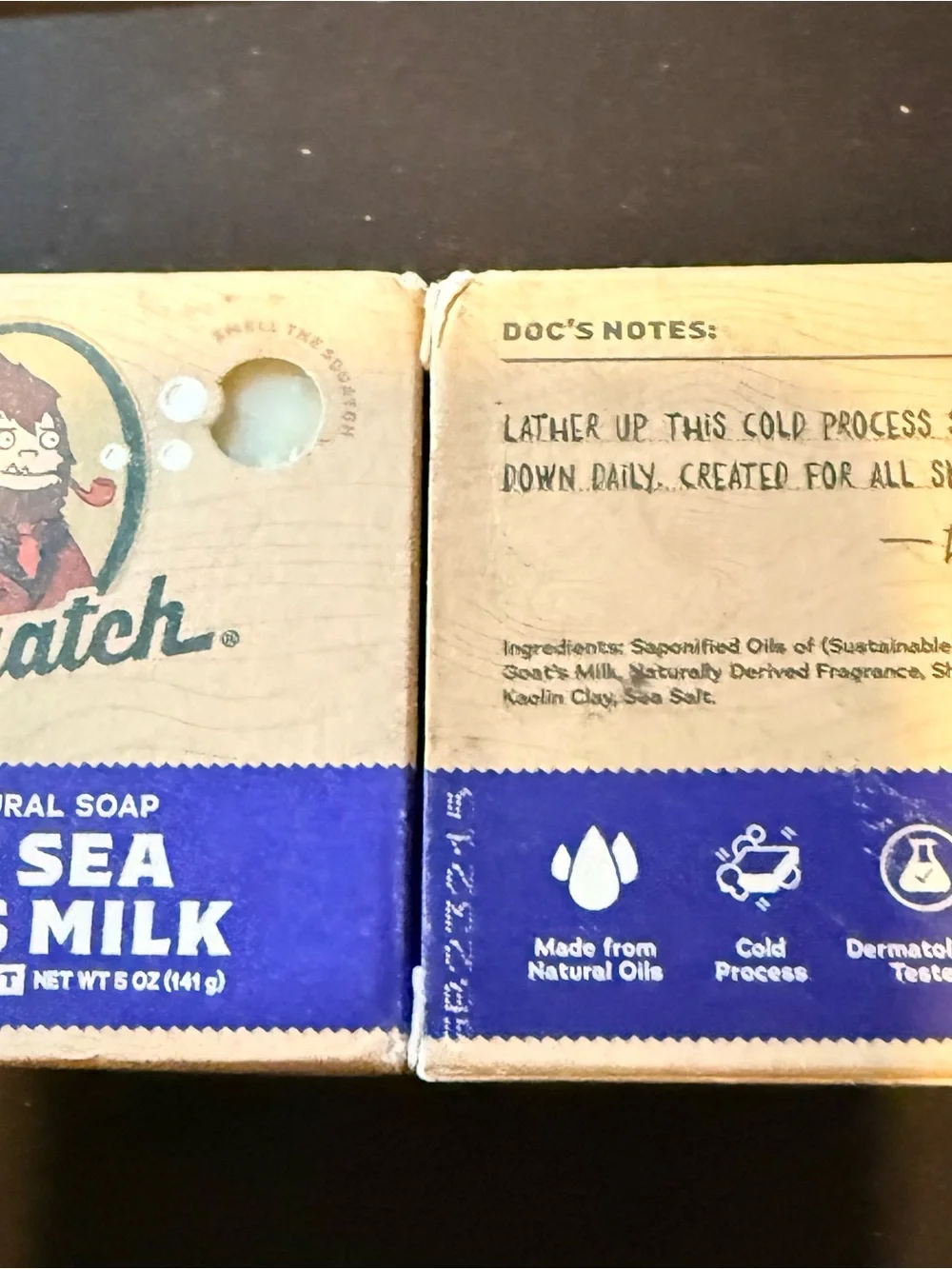 Dr. Squatch Birchwood Breeze & Deep Sea Goat's Milk Soap Pack of 4